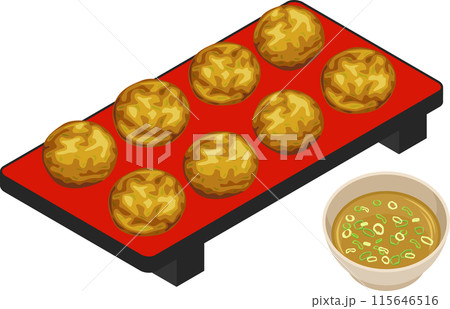 明石焼きのイラスト 115646516