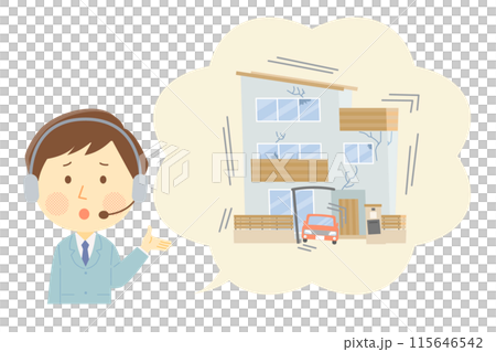 男操作員講解地震受損時的因應措施 115646542
