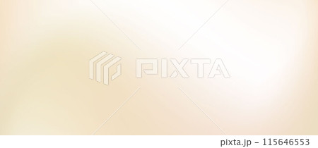 Smooth beige wavy gradient background. Soft silky ecru liquid wallpaper. Warm color splash texture for banner, flyer, presentation, graphic design, leaflet. Abstract blur wavy backdrop cover. Vector 115646553