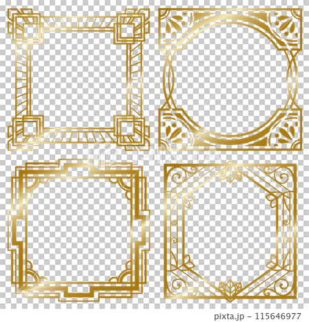 復古裝飾藝術畫框03（金色） 115646977