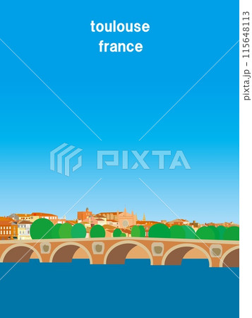 トゥールーズ toulouse ポンヌフ pont neuf ガロンヌ川 フランス トゥールーズ toulouse ポンヌフ pont neuf ガロンヌ川 フランス 115648113