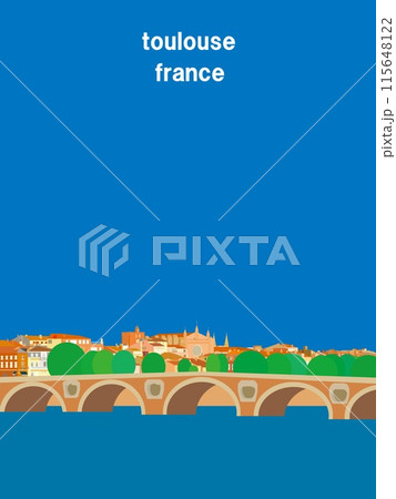 トゥールーズ toulouse ポンヌフ pont neuf ガロンヌ川 フランス トゥールーズ toulouse ポンヌフ pont neuf ガロンヌ川 フランス 115648122