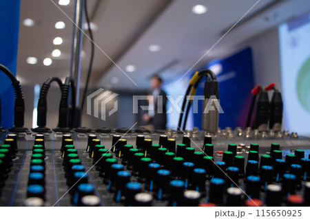 Bangkok,Thailand-November 12,2022 - An equalizer is a device in an audio system. 115650925