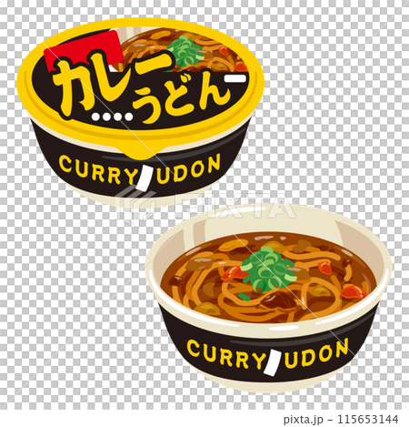 Cup curry udon 115653144