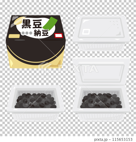 Packed black bean natto 115653153