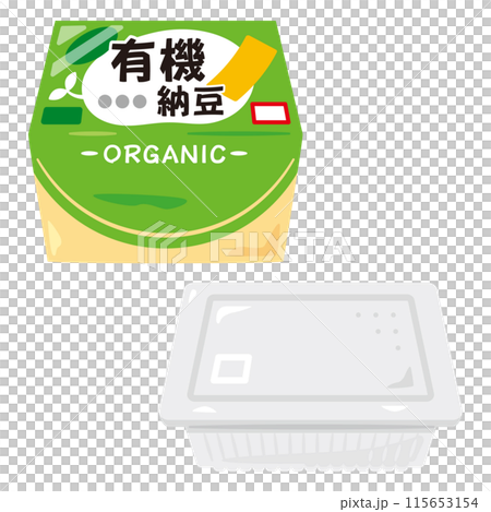 Organic natto in a package 115653154