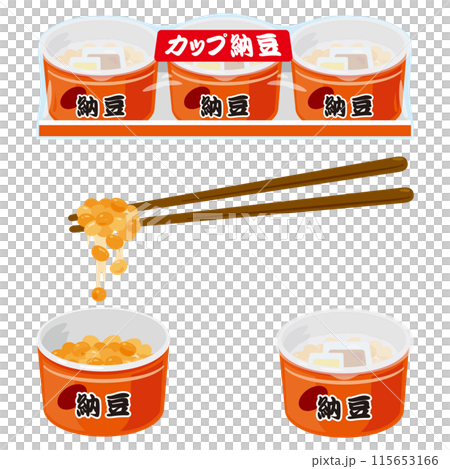 Natto in a cup 115653166