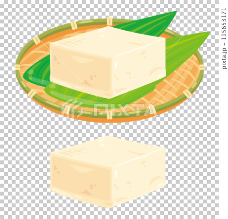 硬豆腐放入濾鍋中 硬豆腐放入濾鍋中 115653171