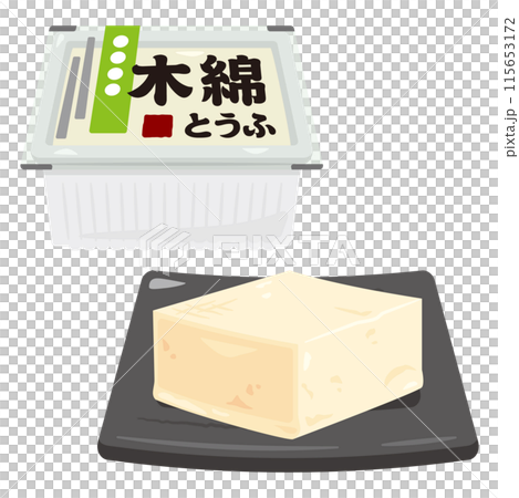 Packed firm tofu Packed firm tofu 115653172