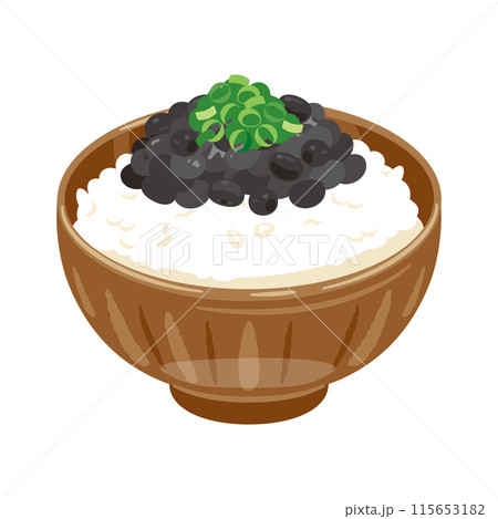 黒豆納豆ご飯 黒豆納豆ご飯 115653182