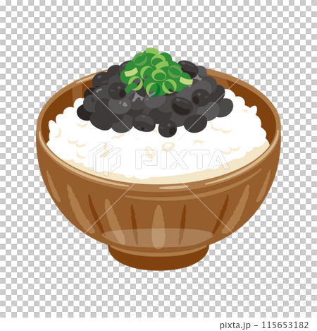 黒豆納豆ご飯 黒豆納豆ご飯 115653182