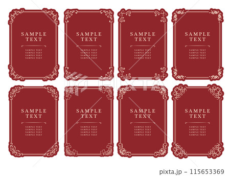 アンティーク ビンテージ フレーム飾り枠 アンティーク ビンテージ フレーム飾り枠 115653369