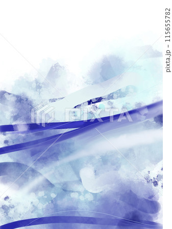 幻想的な青い海の風景イラスト 115655782