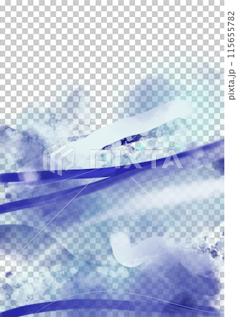幻想的な青い海の風景イラスト 115655782