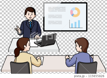 迎新活動 男性引導者與女性參與者 迎新活動 男性引導者與女性參與者 115655826