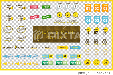 手寫樣式檢查和點向量圖示集 手寫樣式檢查和點向量圖示集 115657324