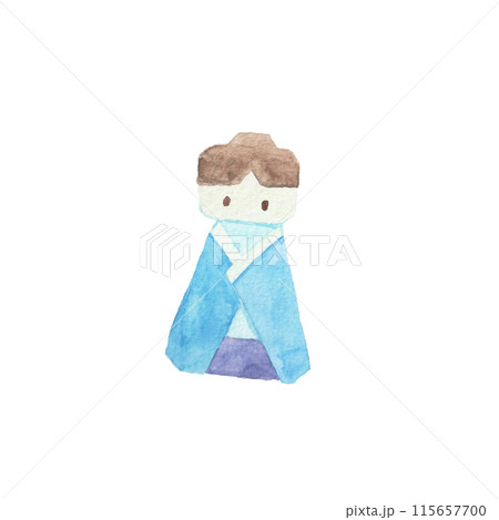 水彩絵の具で描いた彦星 115657700