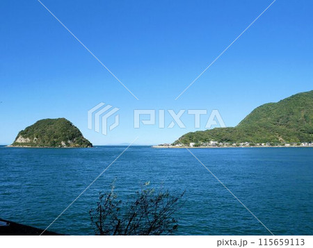 三角ノ瀬戸と中神島　（熊本県宇城市） 115659113