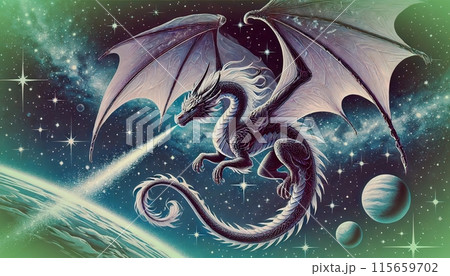 ドラゴンと夢の空間 115659702