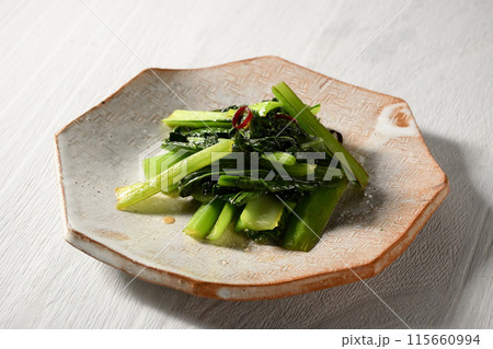 小松菜の青菜炒め 小松菜の青菜炒め 115660994