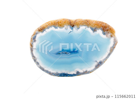 macro mineral stone agate on a white background macro mineral stone agate on a white background 115662011