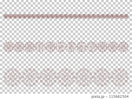 紅花蕾絲線套裝 115662504