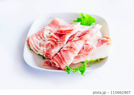 スペイン産豚バラ薄切り肉 スペイン産豚バラ薄切り肉 115662907