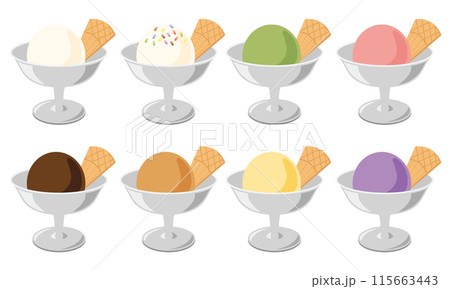 喫茶店のアイスクリーム 115663443