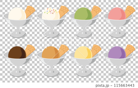 喫茶店のアイスクリーム 115663443