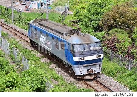 東海道本線 貨物支線 桜木町-東高島 JR貨物 EF210-162(新鶴見) 東海道本線 貨物支線 桜木町-東高島 JR貨物 EF210-162(新鶴見) 115664252