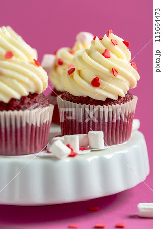 Red velvet cupcakes Red velvet cupcakes 115664473