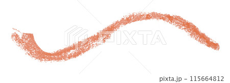 Orange pencil strokes isolated on white background. Orange pencil strokes isolated on white background. 115664812