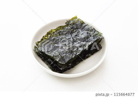 白背景に韓国のり 115664877