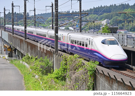 東北本線　宇都宮ー那須塩原　JR東日本　E2系　J72編成（仙台）　はやぶさ　やまびこ　なすの 115664923