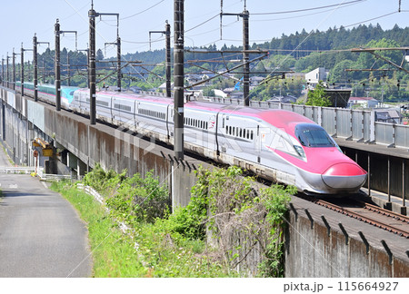 東北本線　宇都宮ー那須塩原　JR東日本　E6系　Z14編成（秋田）　こまち 115664927