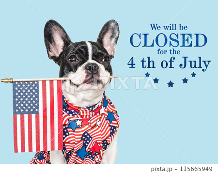 Signboard with the inscription We will be closed Signboard with the inscription We will be closed 115665949