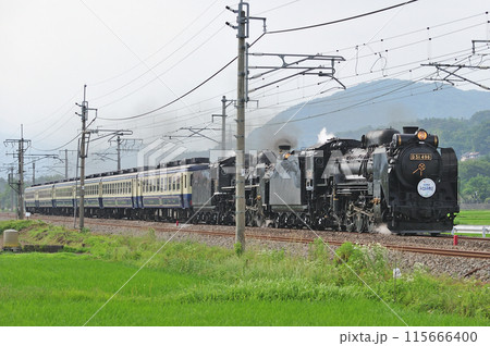 上越線　後閑ー沼田　JR東日本　D51-498＋C57-180＋12系　SL重連みなかみ物語 115666400