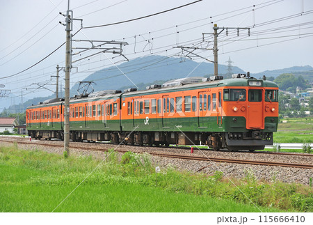 上越線　後閑ー沼田　JR東日本　115系　T1039編成（高崎） 115666410