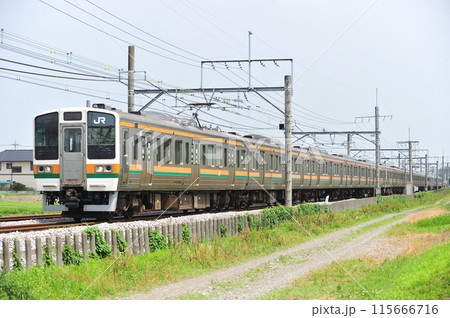 高崎線　行田ー熊谷　JR東日本　211系　B2編成（高崎） 115666716