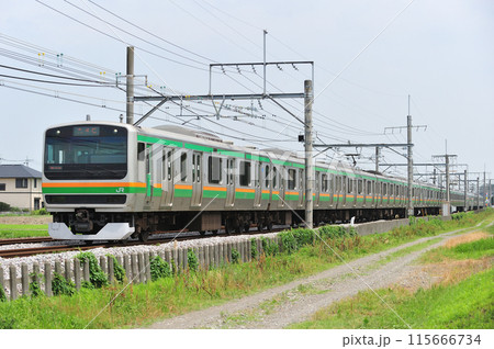 高崎線　行田ー熊谷　JR東日本　E231系1000番台　S-09編成（国府津） 115666734
