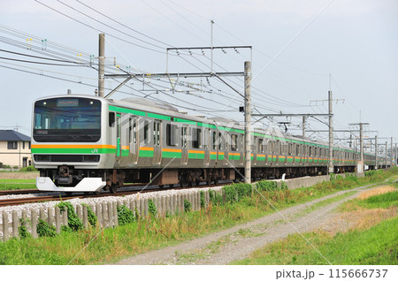 高崎線 行田ー熊谷 JR東日本 E231系1000番台 S-28編成(国府津) 高崎線 行田ー熊谷 JR東日本 E231系1000番台 S-28編成(国府津) 115666737