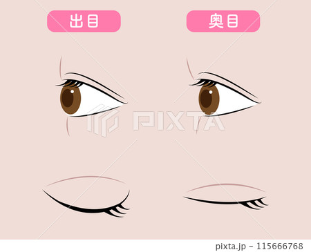 奥目 出目 目元 美容 奥目 出目 目元 美容 115666768