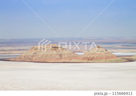 Karyn Zharyk depression view, Mangystau region, Kazakhstan 115666911