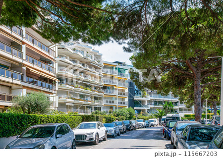 Amazing apartment buildings in left part of Croisette . There celebrities go to   bars and night clubs 115667203