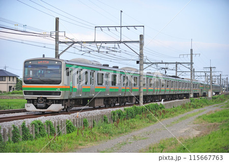 高崎線 行田ー熊谷 JR東日本 E231系1000番台 U507編成(小山) 高崎線 行田ー熊谷 JR東日本 E231系1000番台 U507編成(小山) 115667763