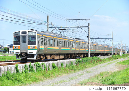高崎線　行田ー熊谷　JR東日本　211系　C13編成（高崎） 115667770