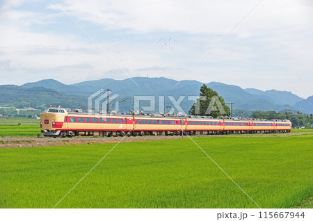 磐越西線 会津若松ー広田 JR東日本 485系 A1+A2編成(仙台) あいづ 磐越西線 会津若松ー広田 JR東日本 485系 A1+A2編成(仙台) あいづ 115667944
