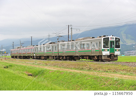 磐越西線 猪苗代ー川桁 JR東日本 719系 H-16+H-13編成(仙台) 磐越西線 猪苗代ー川桁 JR東日本 719系 H-16+H-13編成(仙台) 115667950