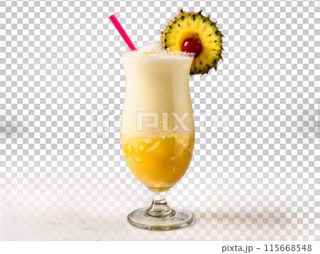 koala Colada hurricane glass filled with mixture of coconut cream pineapple juice and rum blended koala Colada hurricane glass filled with mixture of coconut cream pineapple juice and rum blended 115668548