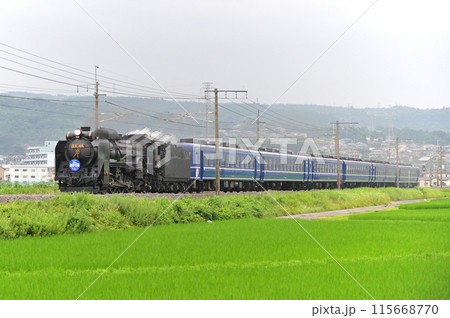 上越線 渋川ー八木原 JR東日本 D51-498+12系(高崎) SLみなかみ 上越線 渋川ー八木原 JR東日本 D51-498+12系(高崎) SLみなかみ 115668770